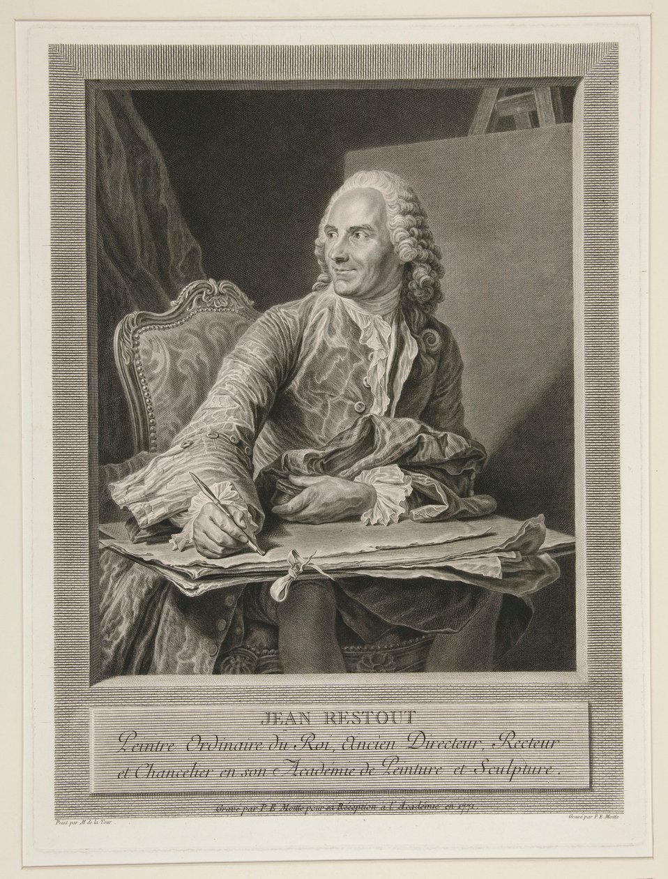 Genç Jean Restout by Pierre Etienne Moitte