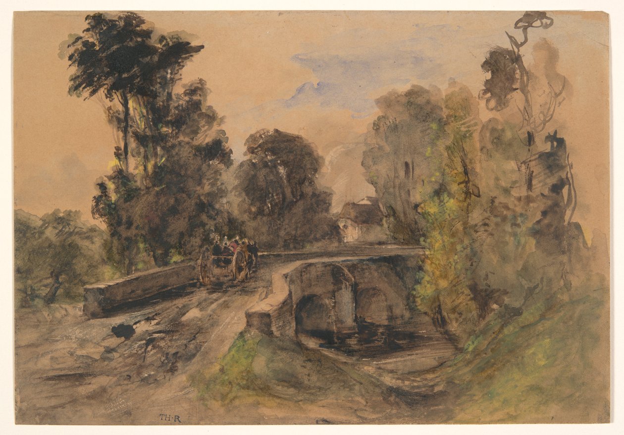 Taş Köprü by Pierre Etienne Theodore Rousseau