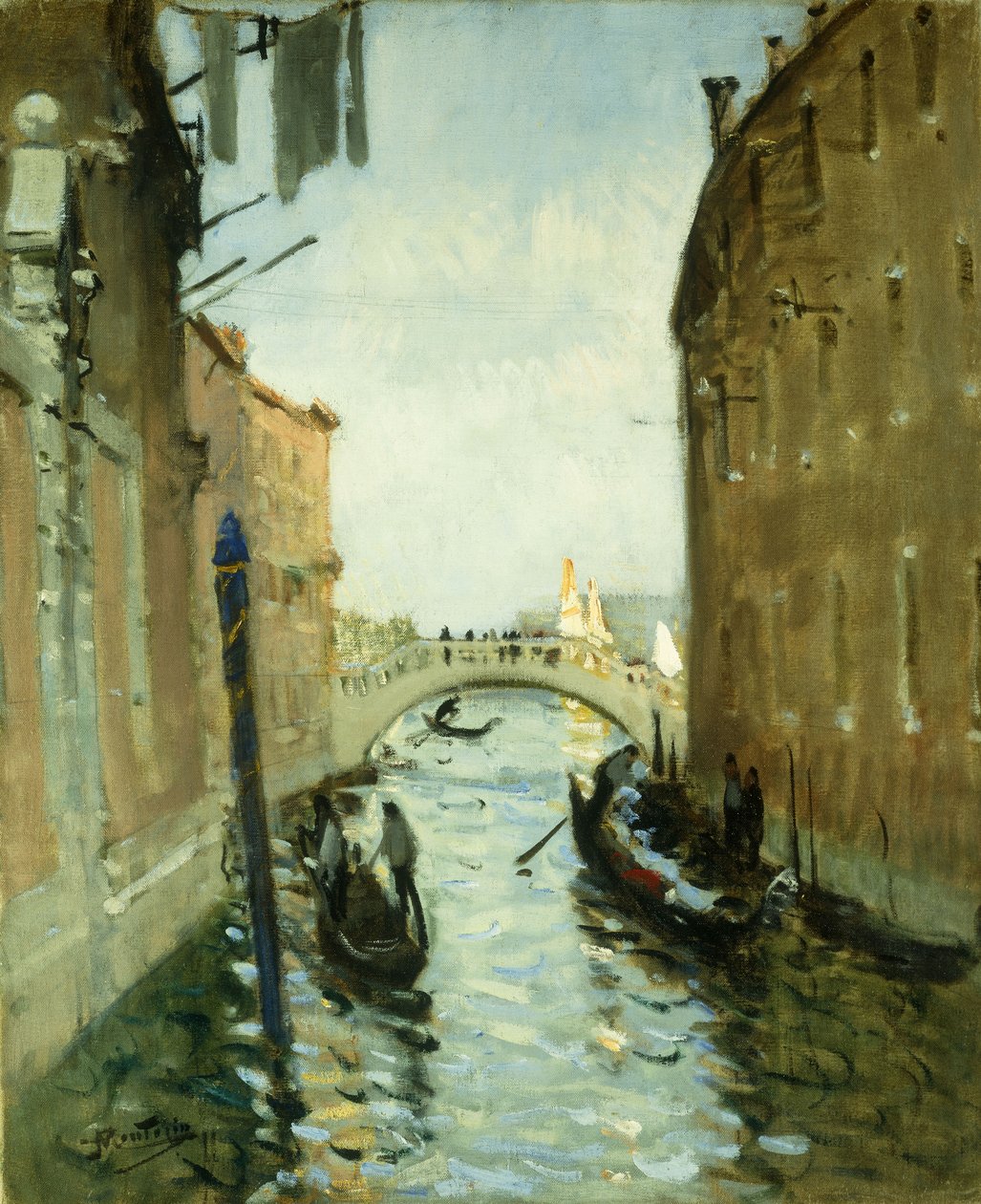 Venedik; gelmek by Pierre Eugene Montezin