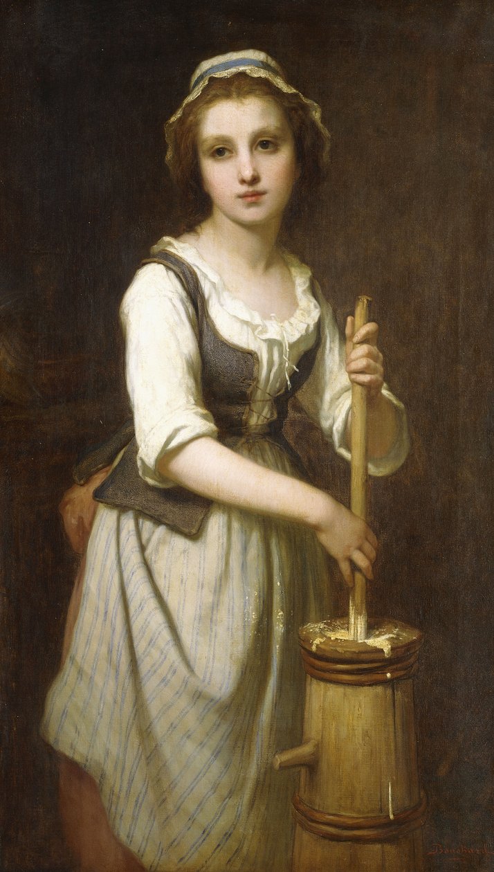 Tereyağı çalkalamak by Pierre Francois Bouchard