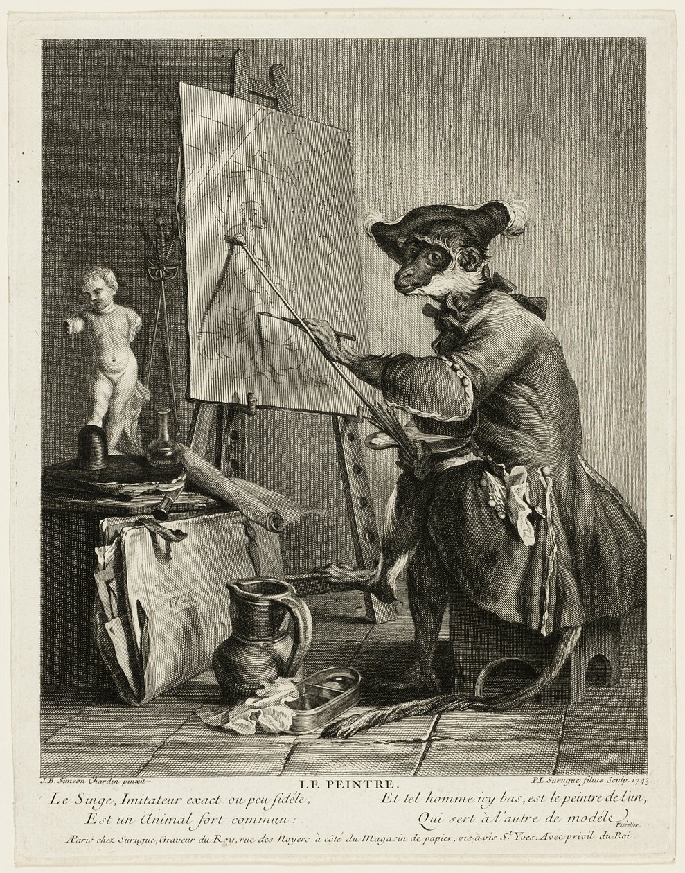 Maymun Ressam by Pierre Louis de Surugue