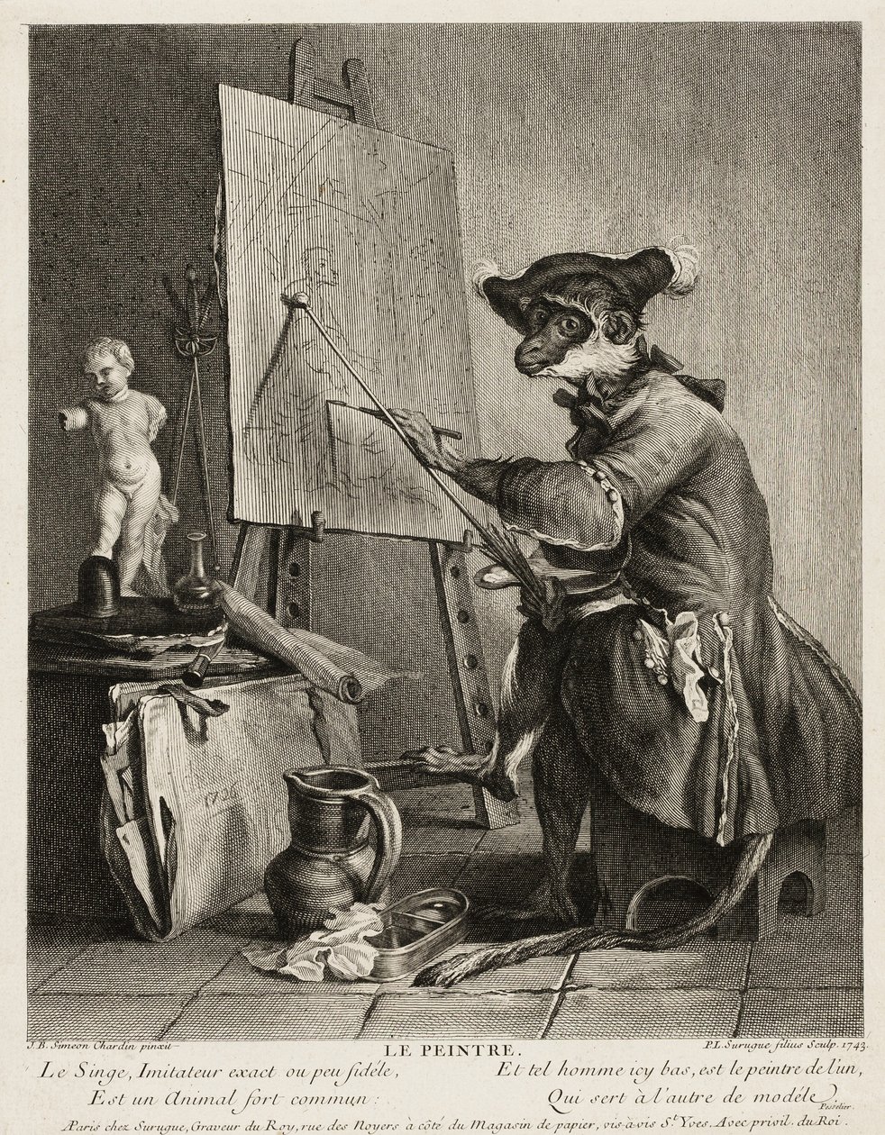 Maymun Ressam by Pierre Louis de Surugue