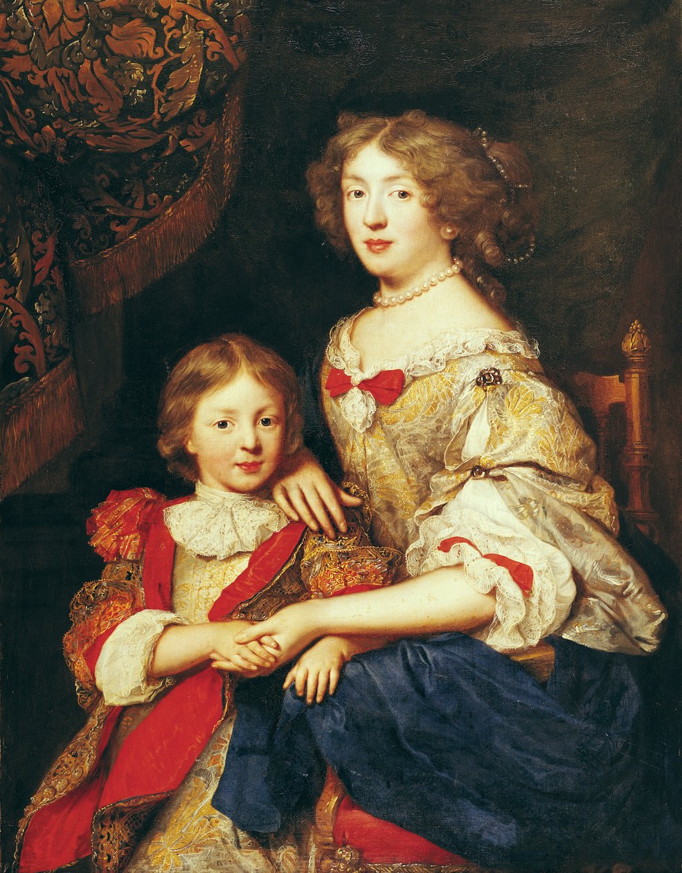 Bir Kadın ve Oğlu by Pierre Mignard