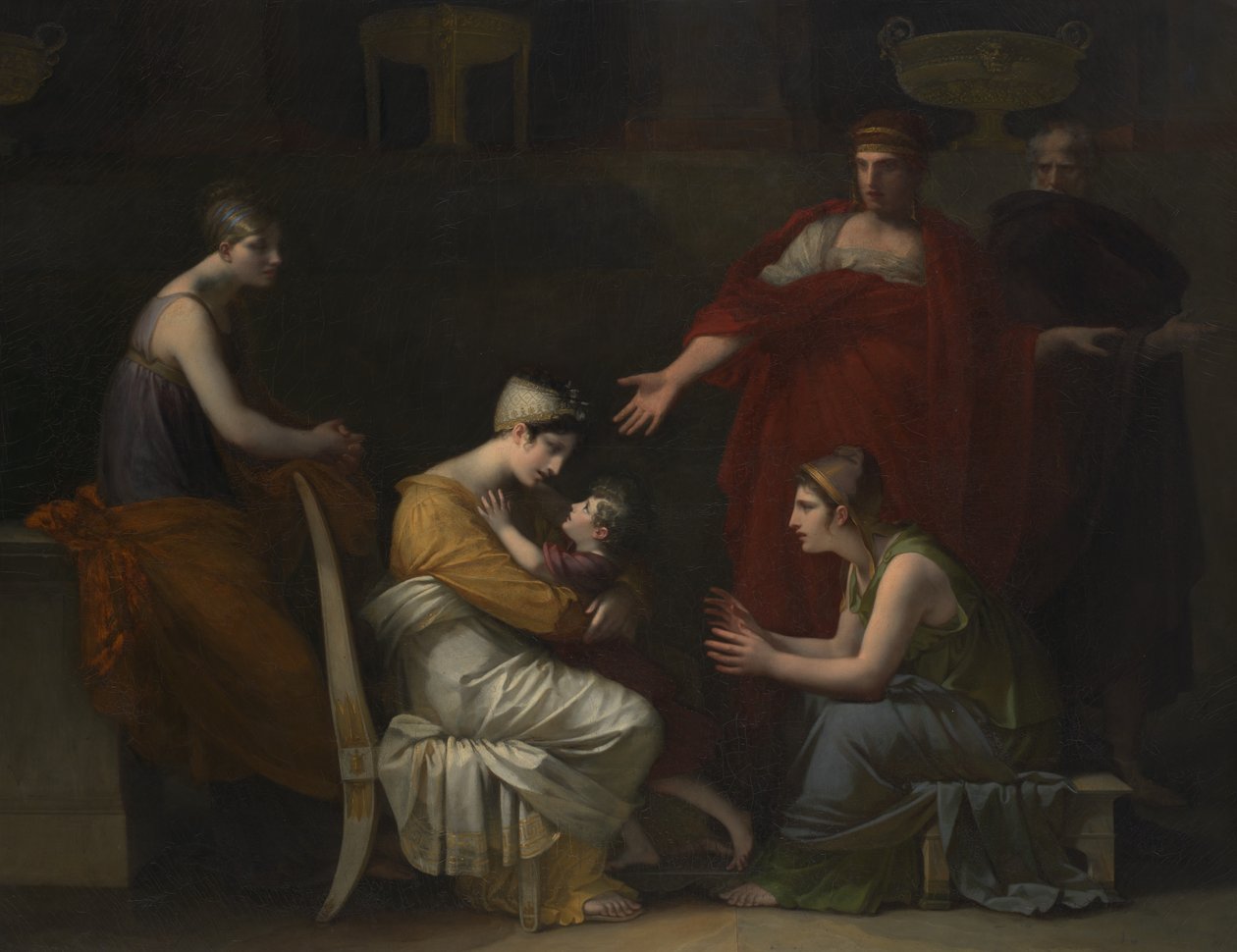Andromache ve Astyanax, 1813-17, 1823-24. by Pierre Paul Prud
