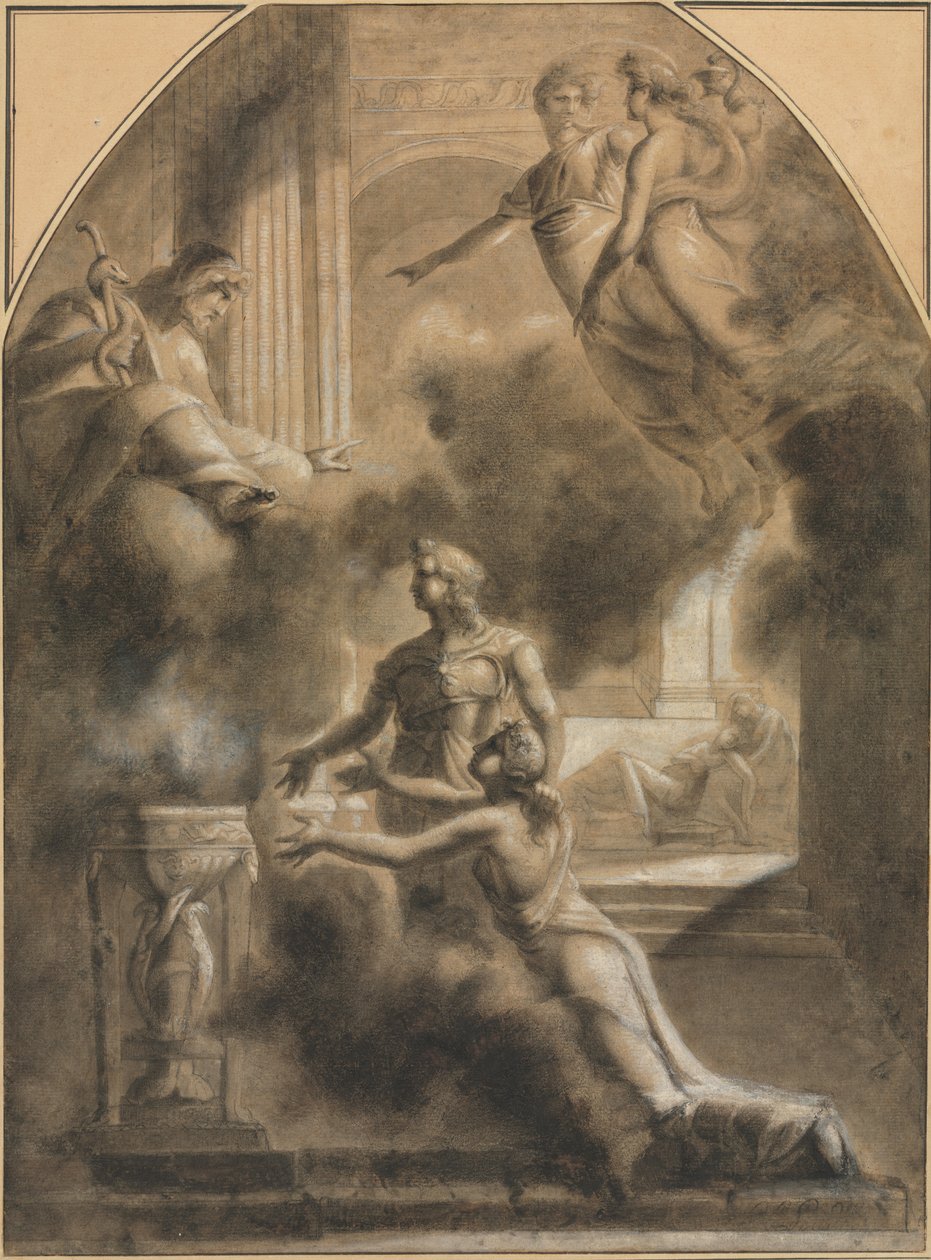 mitolojik sahne by Pierre Paul Prud