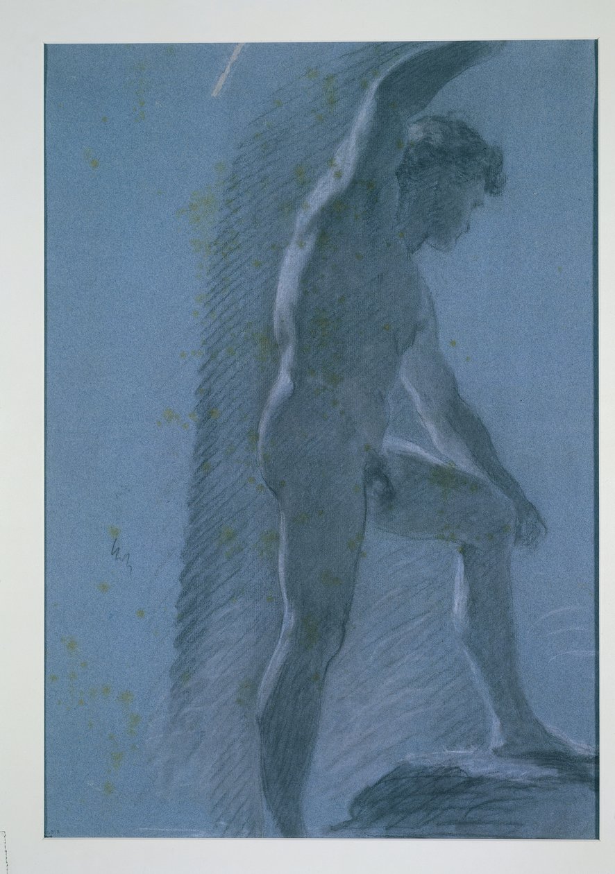 Çıplak Erkek Çalışması (verso) by Pierre Paul Prud