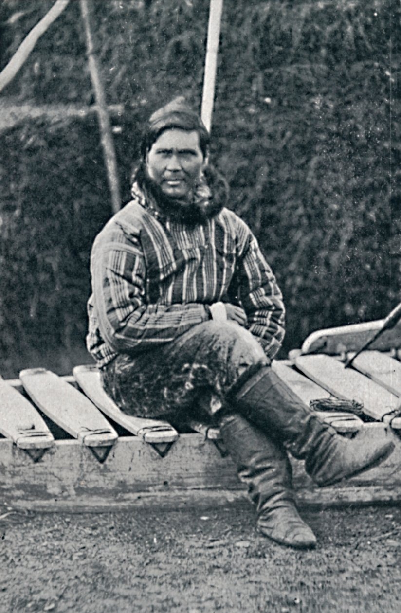 Kızağı üzerinde dinlenen bir Eskimo, 1912 by Pierre Petit