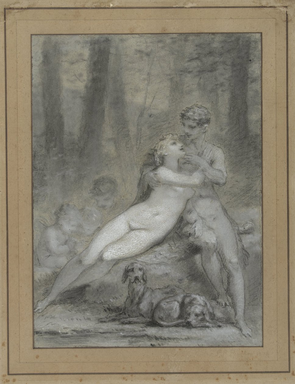 Venüs ve Adonis by Pierre Prud