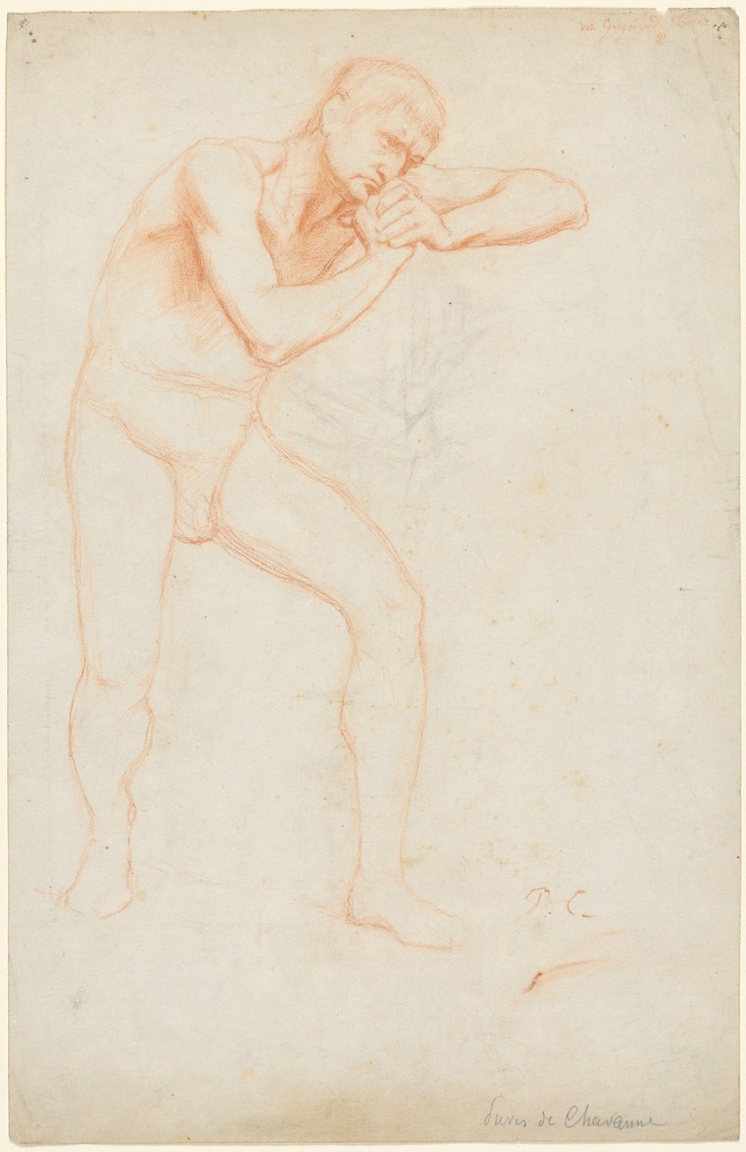 Erkek Çıplak, 1891. by Pierre Puvis de Chavannes