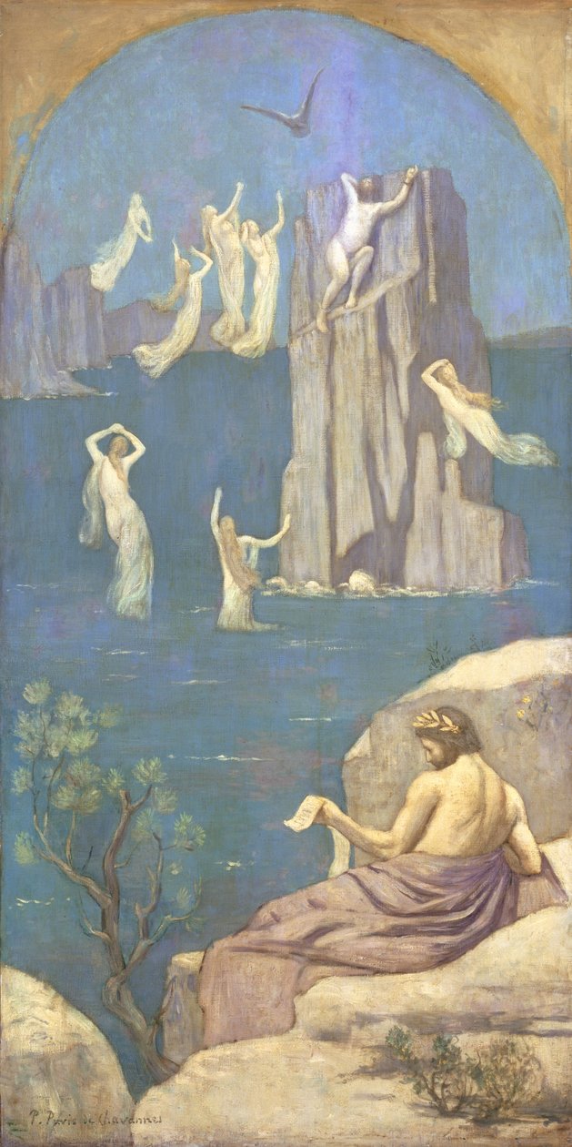 Prometheus (tuval üzerine yağlı boya) by Pierre Puvis de Chavannes
