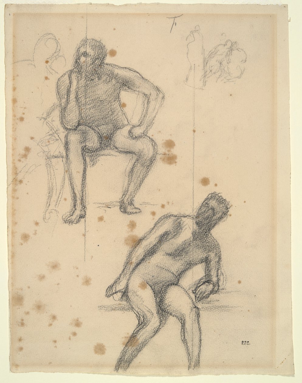Figür Çalışmaları Sayfası by Pierre Puvis de Chavannes