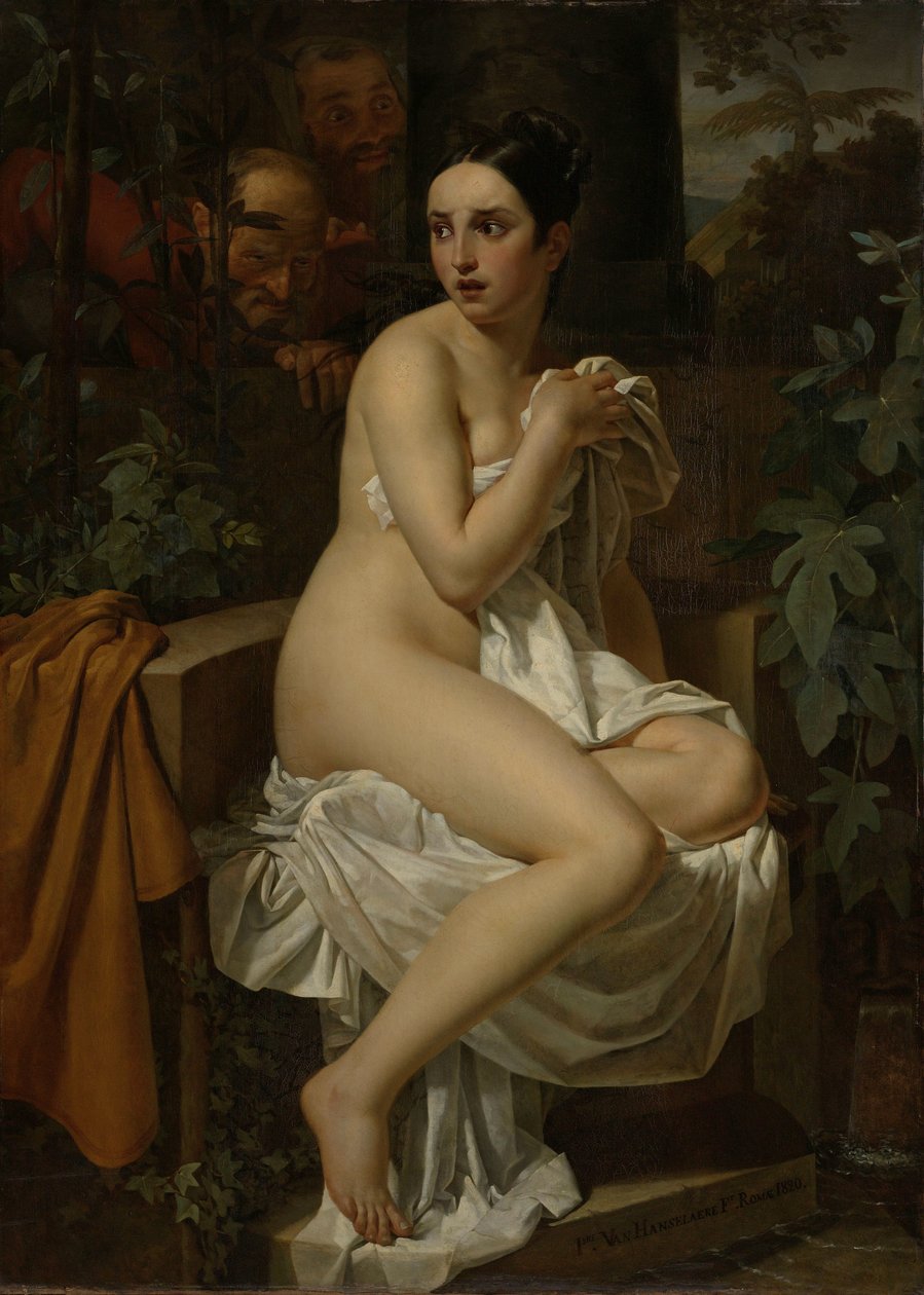 Susanna ve Yaşlılar by Pierre Van Hanselaere