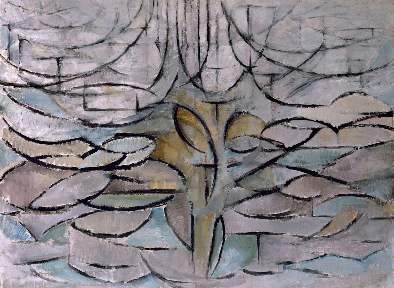 Çiçek Açan Elma Ağacı by Piet Mondrian
