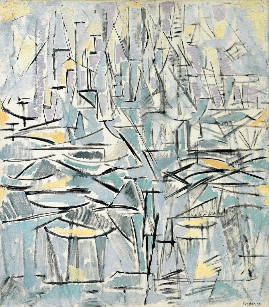Bileşim No. XVI by Piet Mondrian