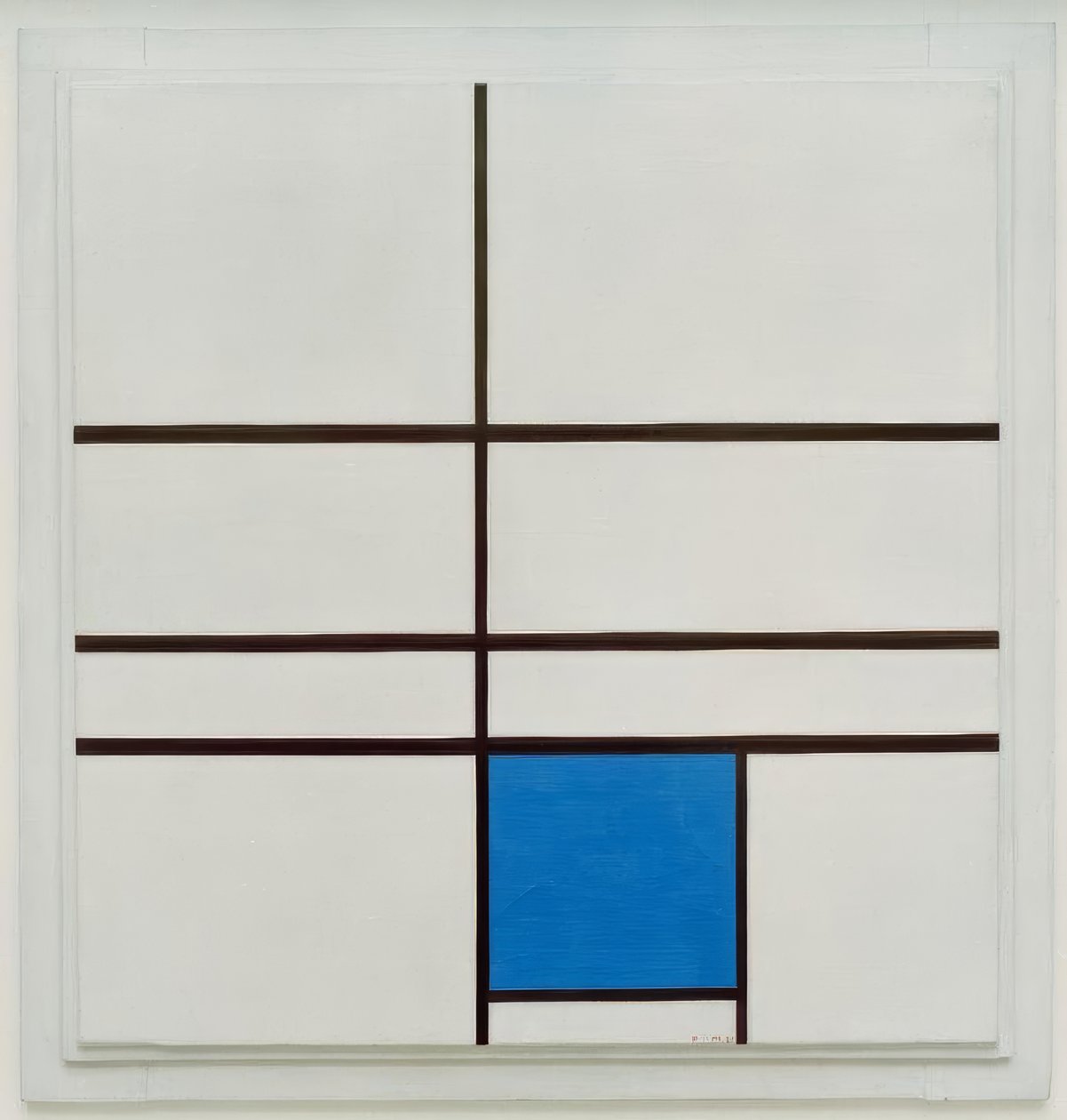 mavi ile kompozisyon by Piet Mondrian