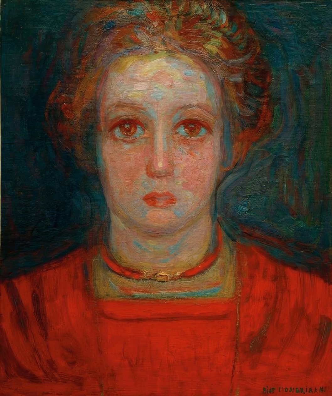 kız portresi by Piet Mondrian