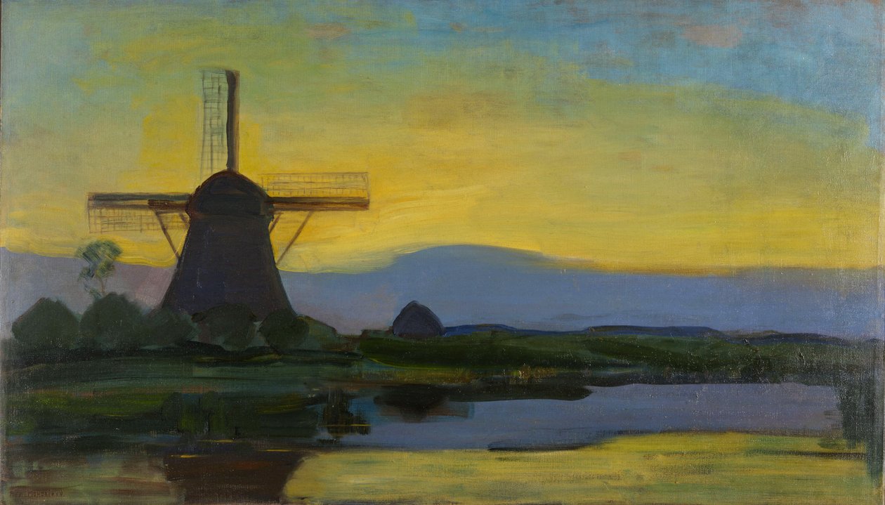 Oostzijdse Molen geceleri by Piet Mondrian