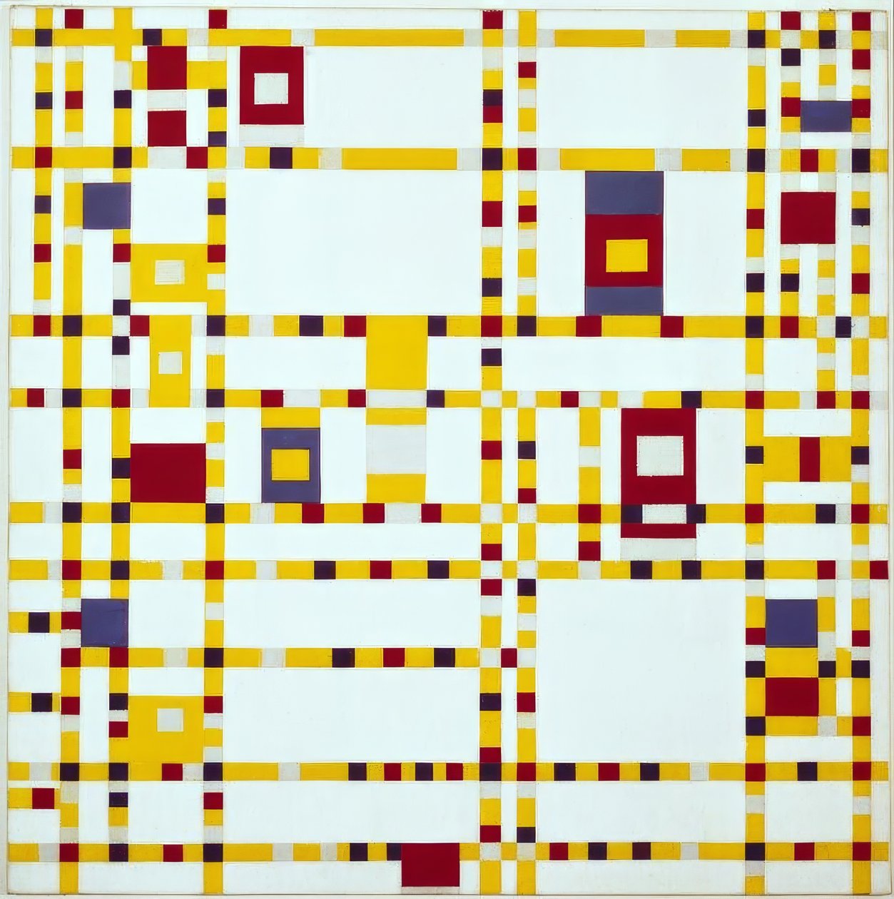 Broadway Boogie-Woogie by Piet Mondrian