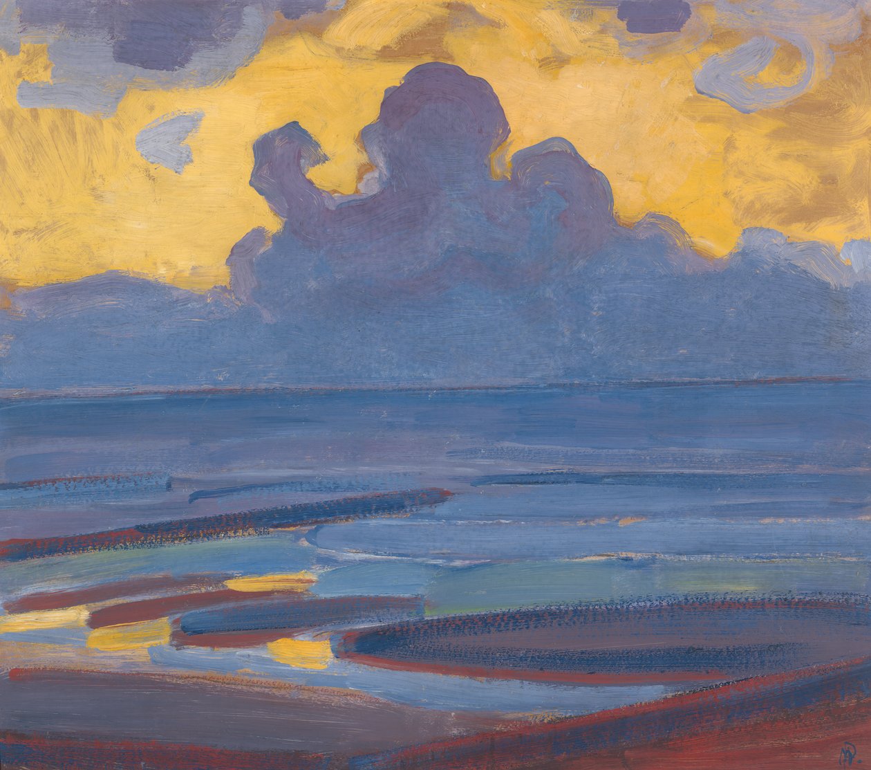 Deniz yoluyla by Piet Mondrian