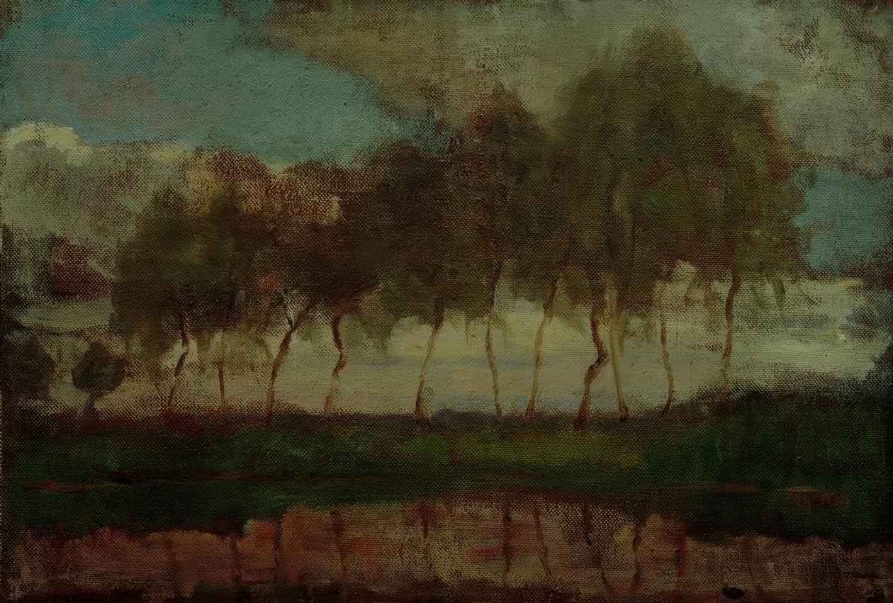 Gein: Su kenarındaki ağaçlar by Piet Mondrian