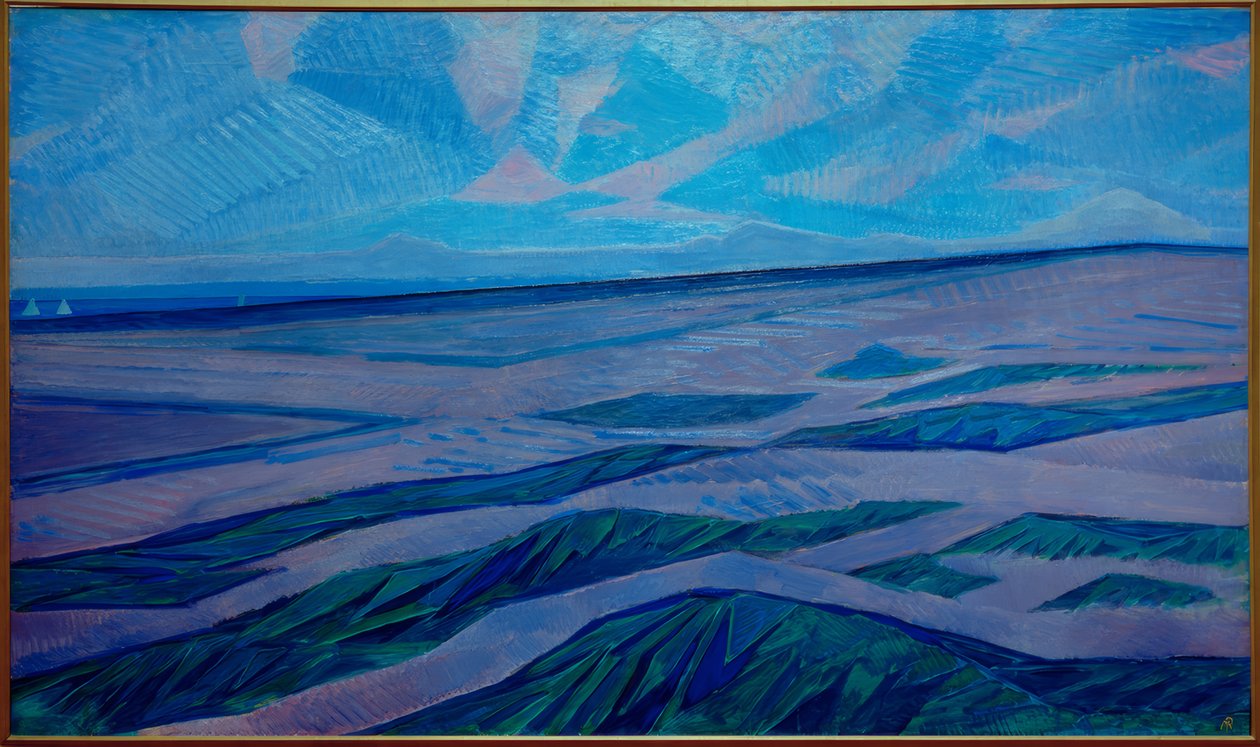 kumul manzarası by Piet Mondrian