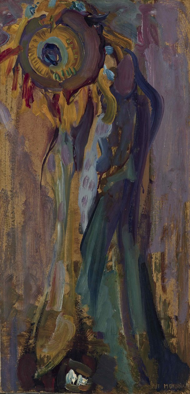 Ölmek üzere olan ayçiçeği I, 1908. by Piet Mondrian