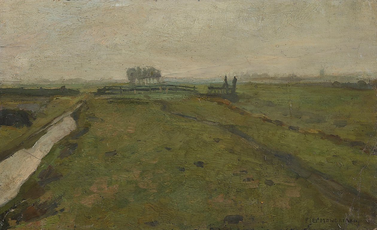 Amsterdam yakınlarındaki manzara, c. 1902. by Piet Mondrian
