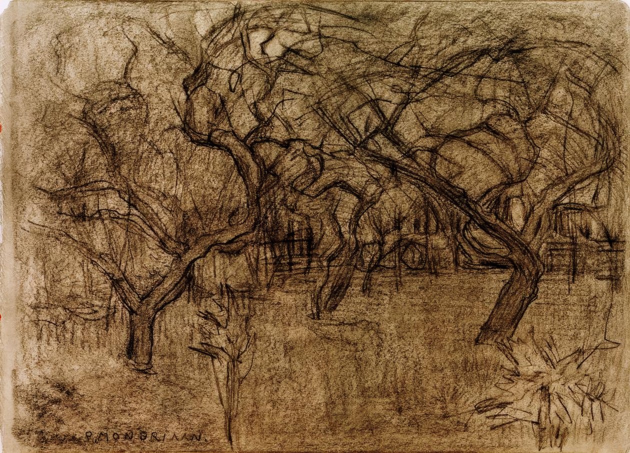 meyve bahçesi by Piet Mondrian