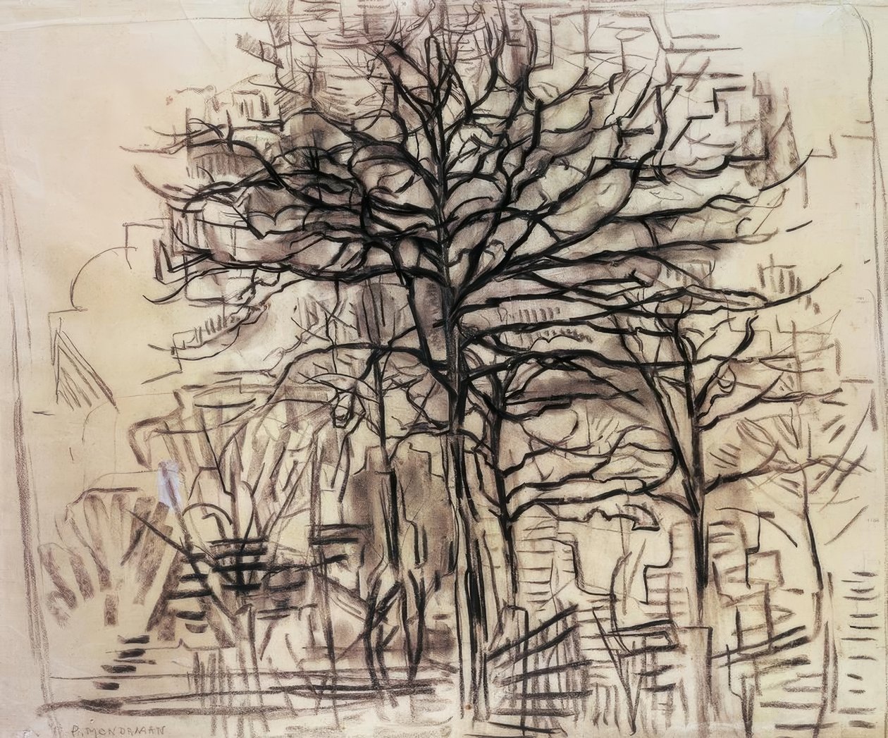Ağaçların incelenmesi, by Piet Mondrian