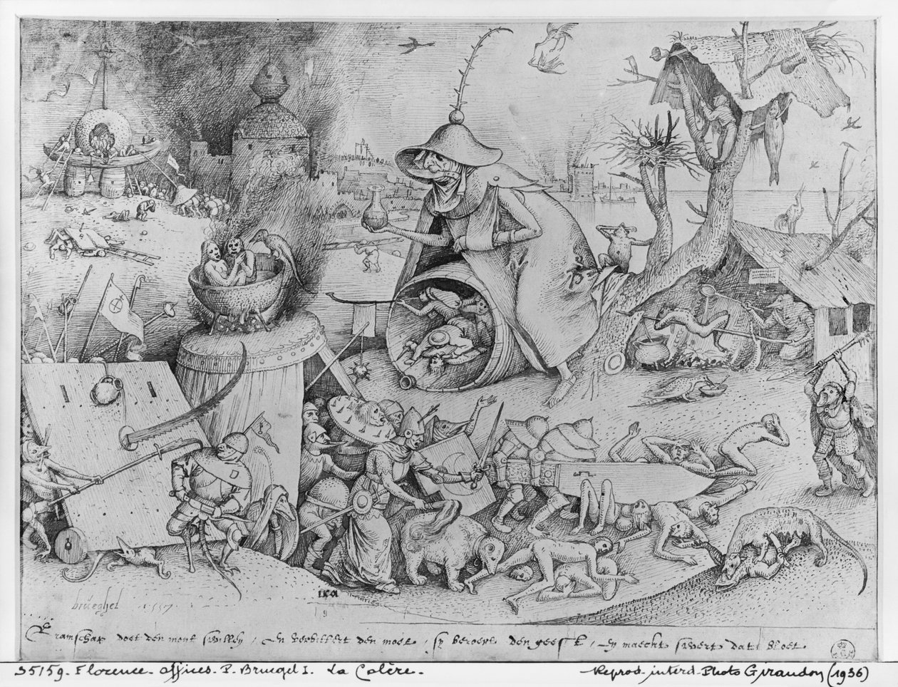 Anger, 1557 (facsimile)   by Pieter Bruegel the Elder