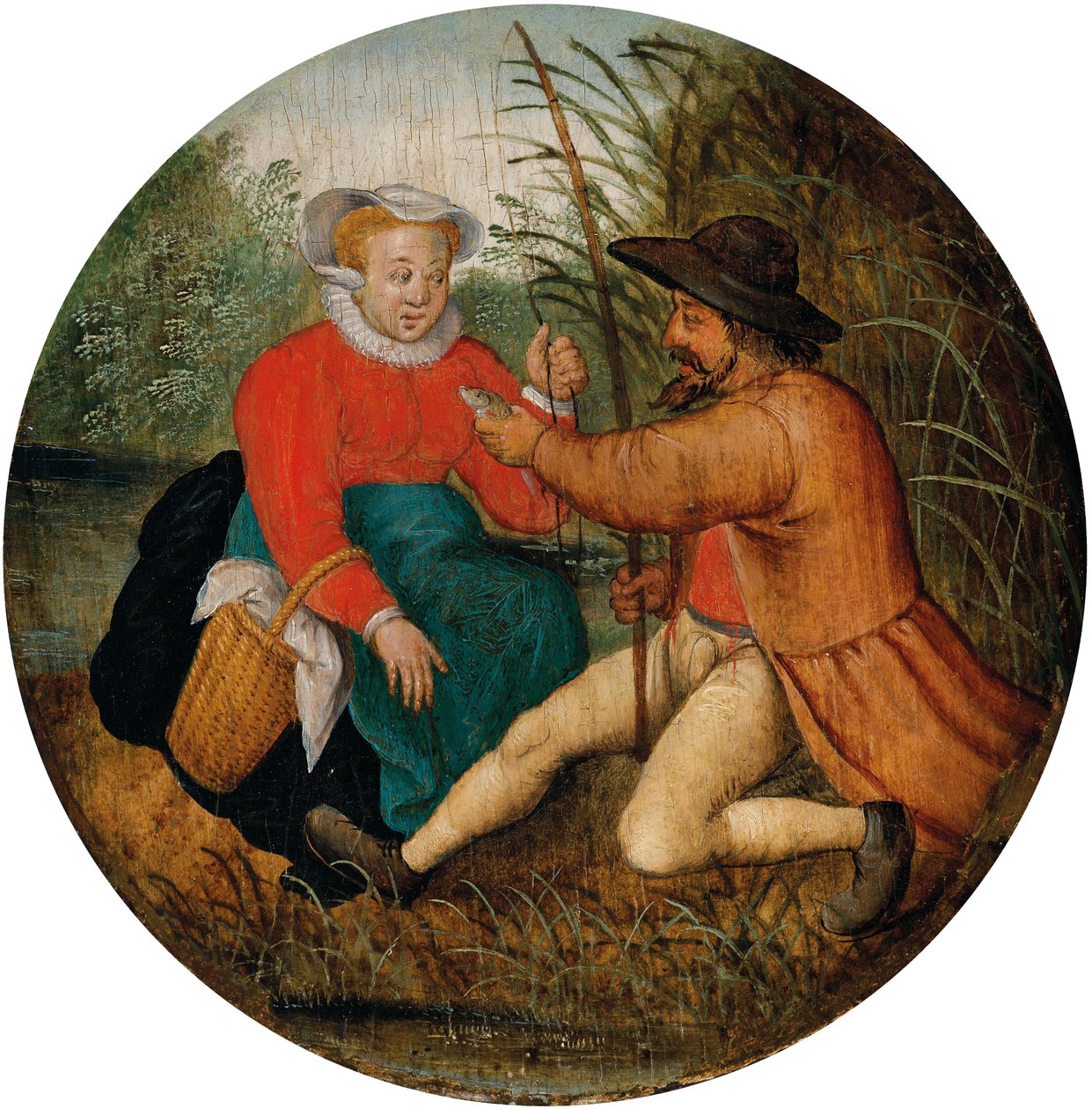 Bir Çift Balık Tutma by Pieter Brueghel the Younger