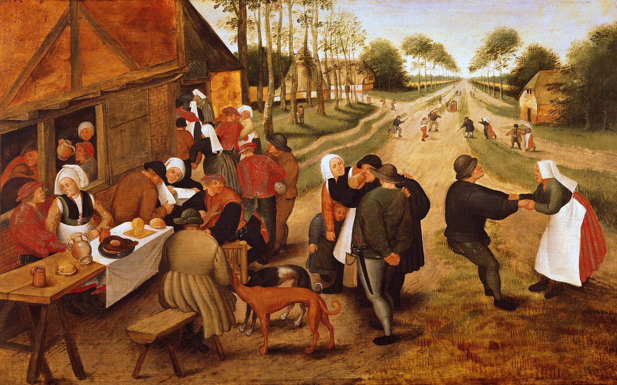 Bir Flaman Kermesse by Pieter Brueghel the Younger