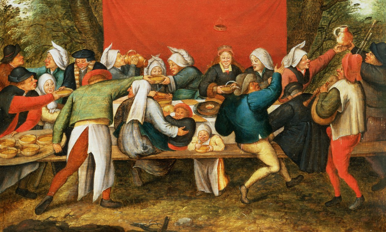 Düğün Ziyafeti (panel) by Pieter Brueghel the Younger