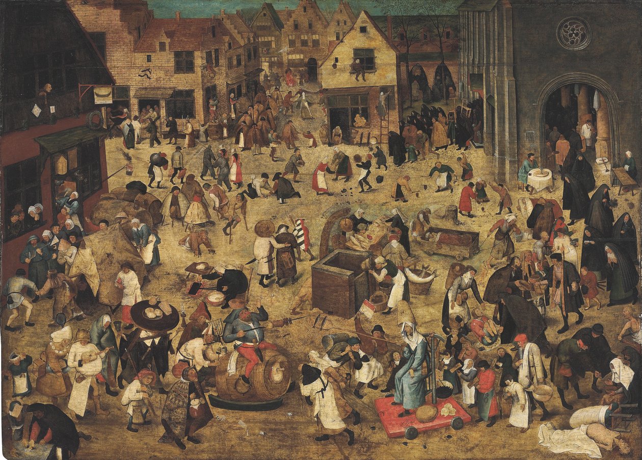 Karnaval ve oruç arasındaki savaş by Pieter Brueghel the Younger