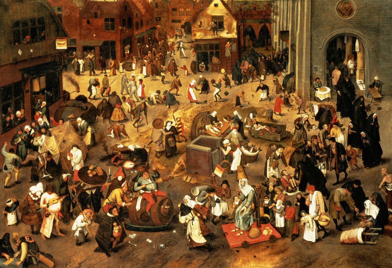 Karnaval ve Lent arasındaki savaş by Pieter Brueghel the Younger