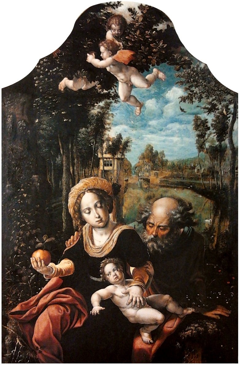 Kutsal Aile. by Pieter Coecke van Aelst