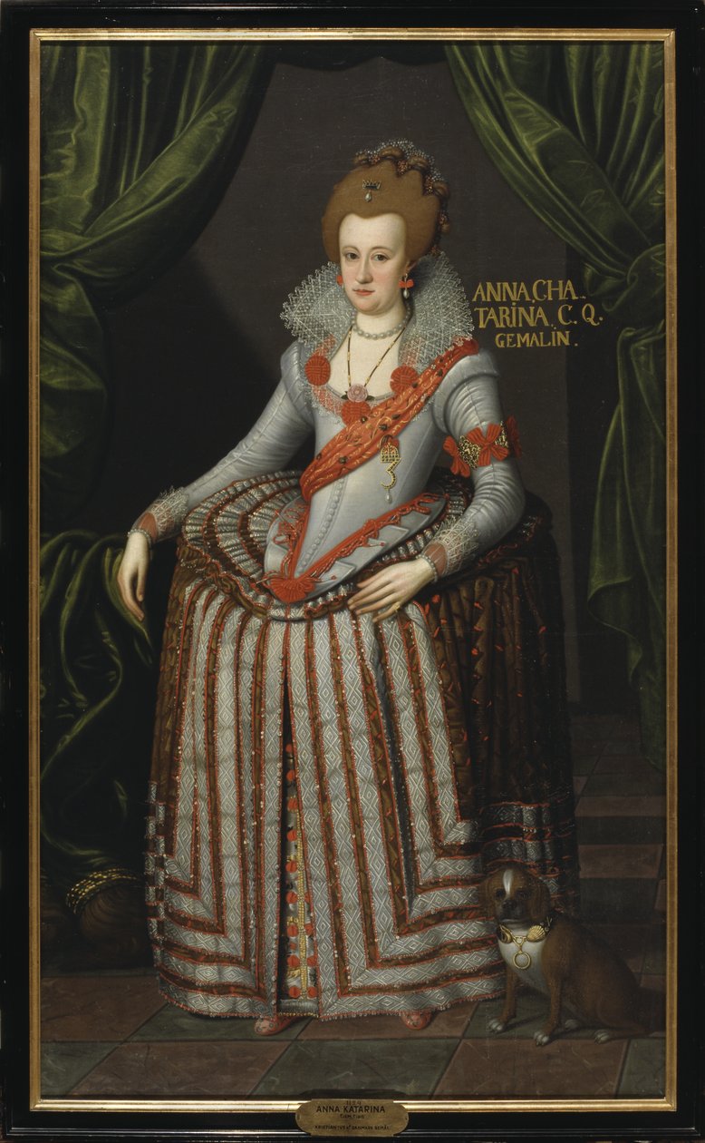 Brandenburglu Anne Catherine, c.1600 by Pieter Fransz. Isaacsz.