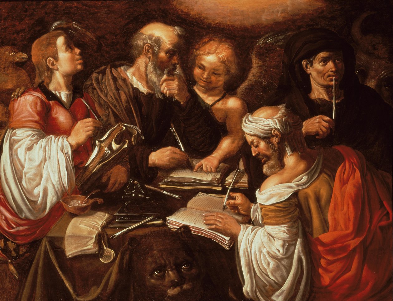 Dört Evangelist ve sembolleri by Pieter Lastman