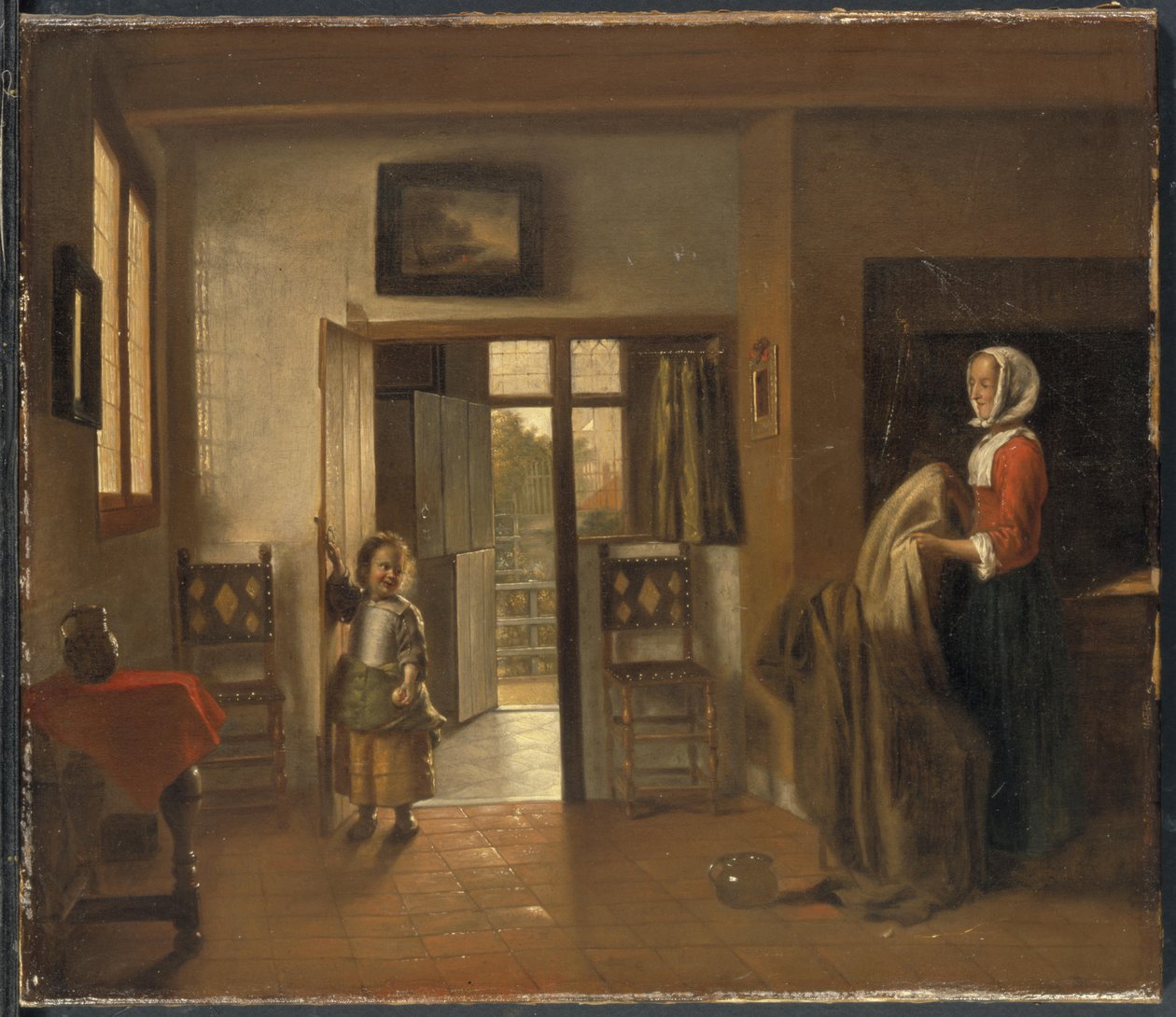 Yatak odası by Pieter de Hooch