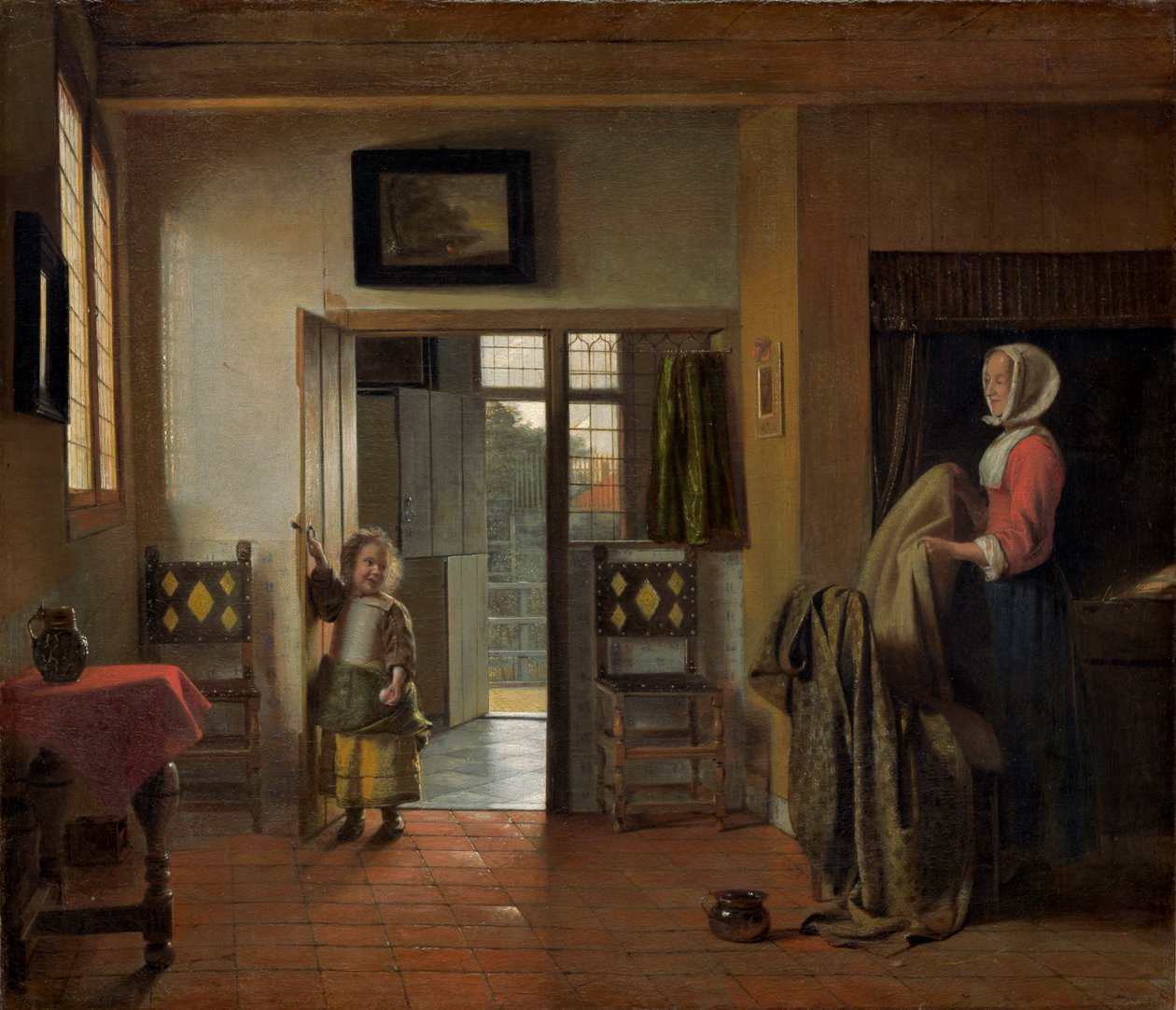Yatak odası by Pieter de Hooch