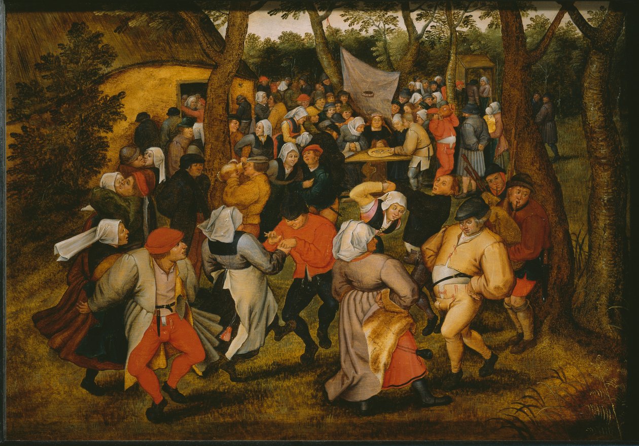 Açık hava düğün dansı, 1610 (ayrıca bkz. 346632) by Pieter Brueghel the Younger