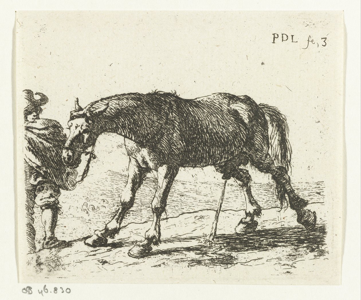 işeyen at by Pieter van Laer