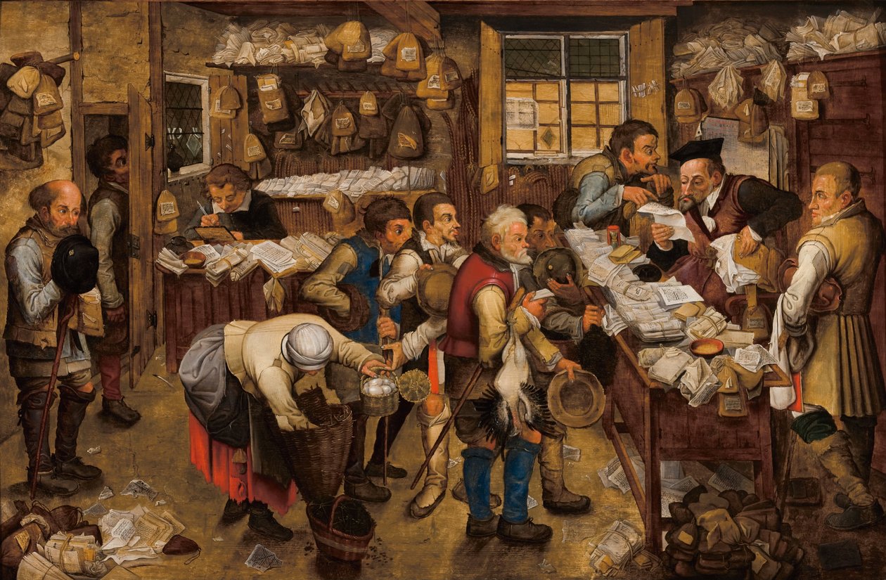 Vergi tahsildarları ofisi by Pieter Brueghel the Younger