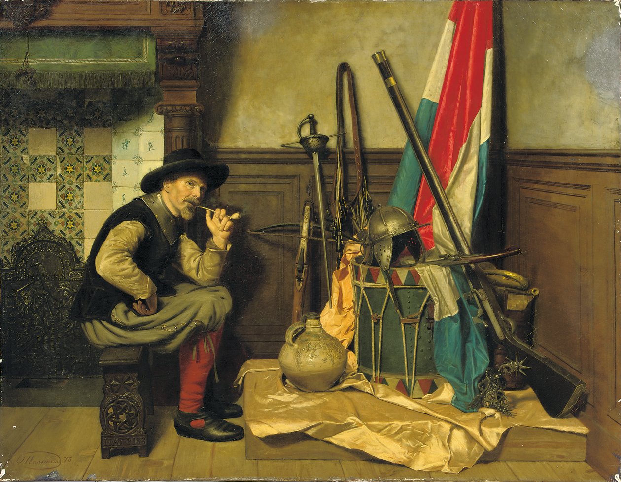 sigara içen asker by Pieter Alardus Haaxman