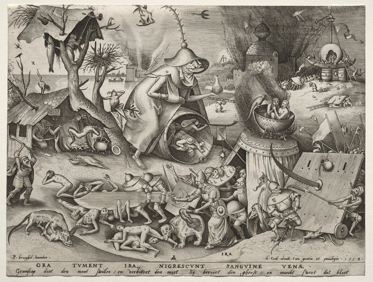 Yedi Ölümcül Günah: Öfke by Pieter Bruegel