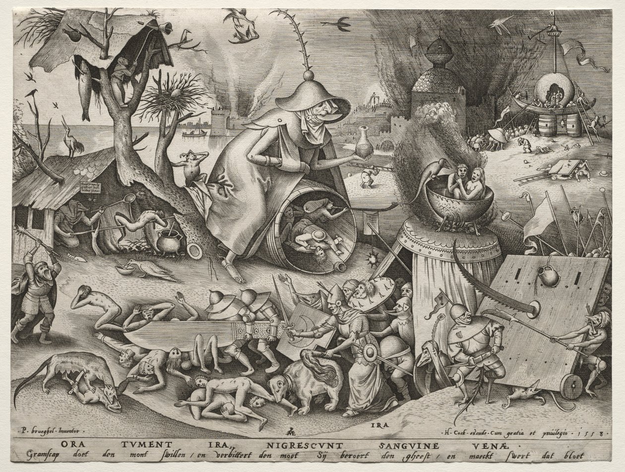 Yedi Ölümcül Günah: Öfke. by Pieter Bruegel the Elder