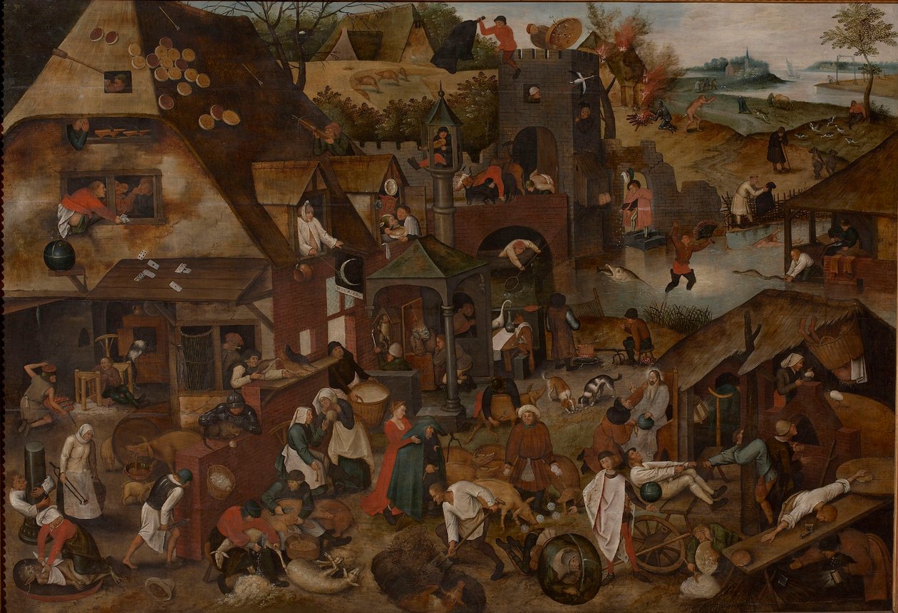 Flaman atasözleri, 1607. by Pieter Brueghel the Younger