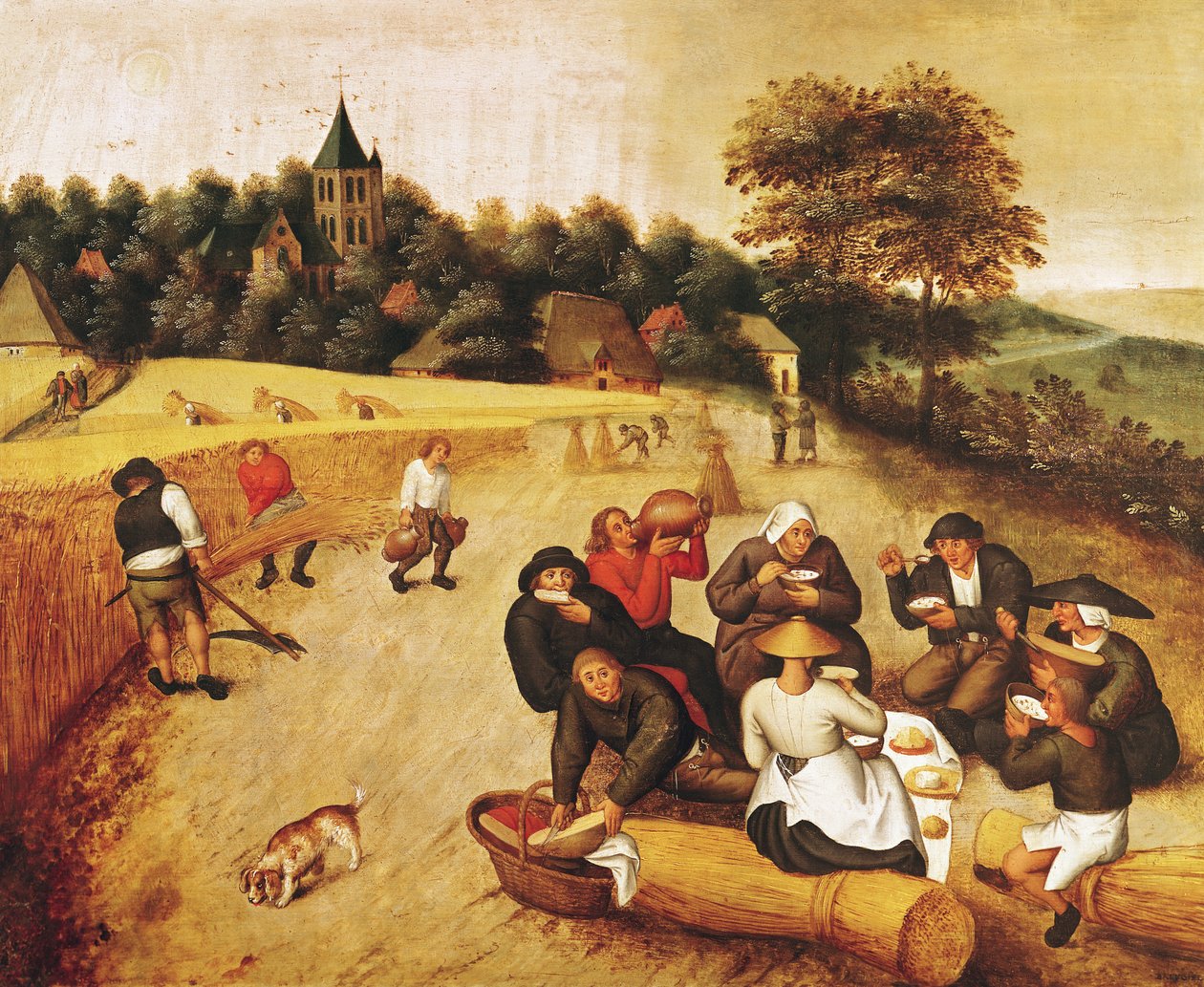 biçerdöver yemeği by Pieter Brueghel the Younger