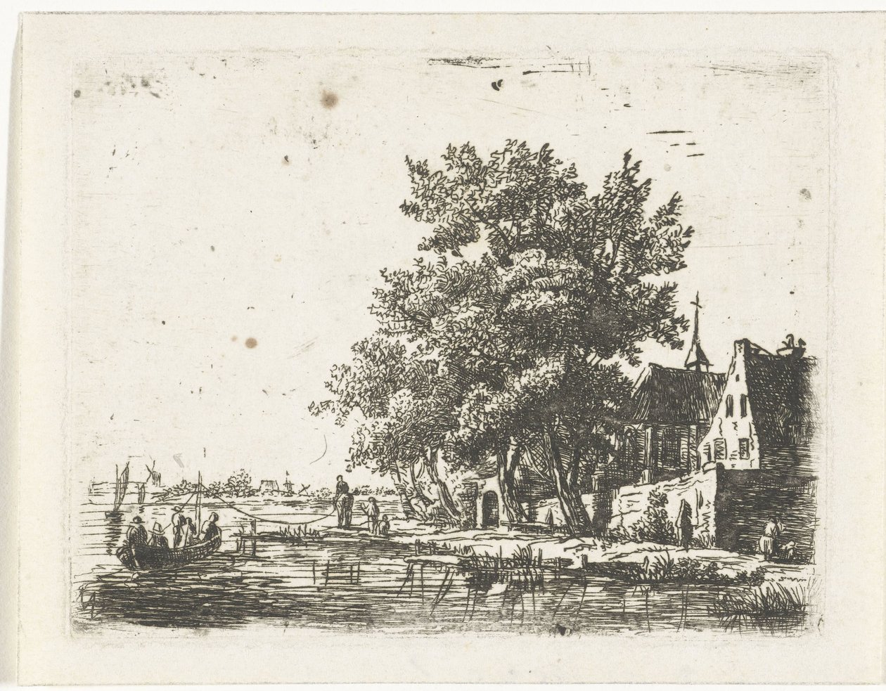 Bir manastırda mavna çekme by Pieter Casper Christ