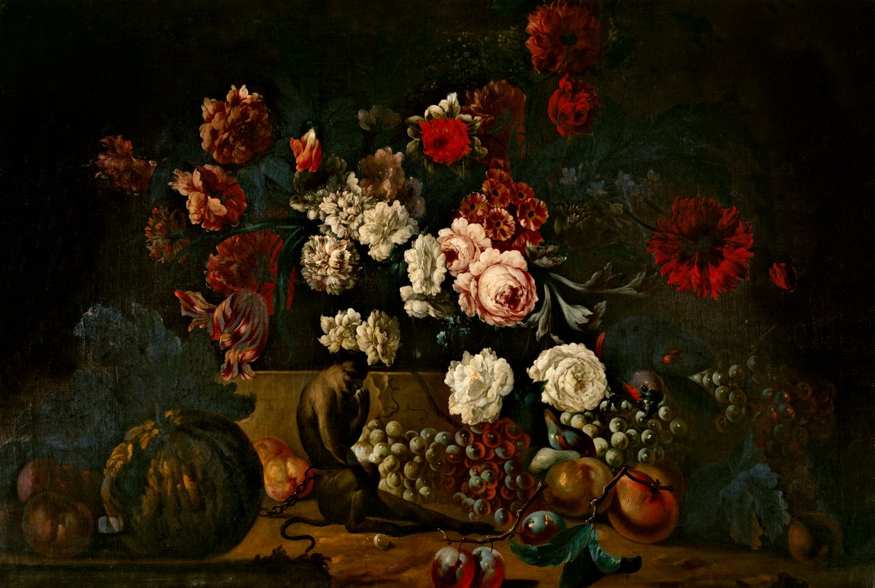 Natürmort (tuval üzerine yağlıboya) by Pieter Casteels